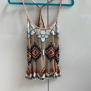 ALL SAINTS BEADED TOP